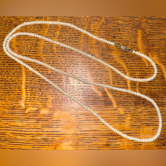 Wasabi Freshwater Pearl Necklace, 30 inches long - Picture 1 of 10